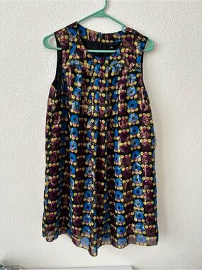 Anna Sui for Target 2009 Sleeveless Multicolor Geometric Print Dress